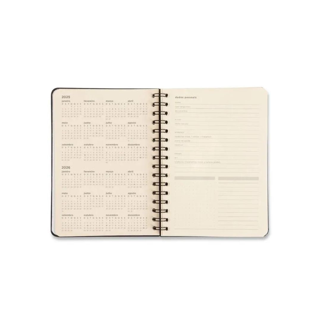 Planner Permanente Wire-o Financeiro - Cícero - 14,8x21cm Trama Teia