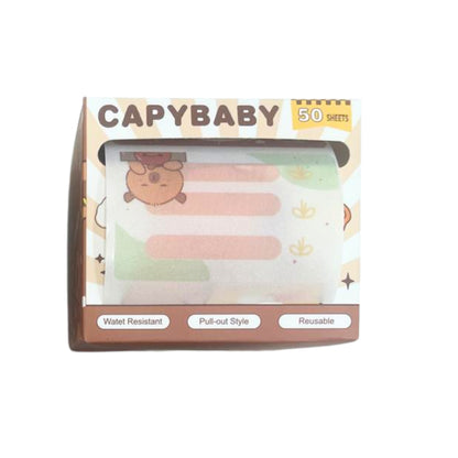 Rolo de Notas Adesivas - CapyBaby c/ Glitter