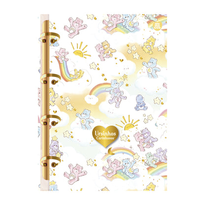 Caderno Colegial Argolado - Animativa - Ursinhos Carinhosos - 160Fls - 179mmx241mm