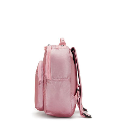 Mochila Kipling Seoul S Rosa Bronze Pink Met