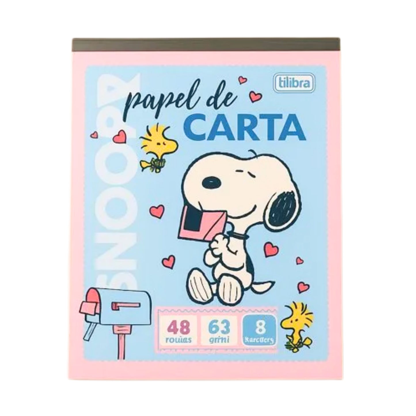 Bloco de Carta - Tilibra - Snoopy - Nova Coleção - 48Fls