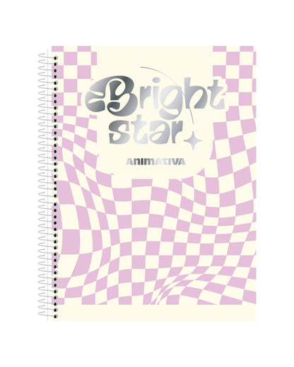 Caderno Colegial - Animativa - Bright Star + Chaveiro e Creme para as Mãos - 120Fls