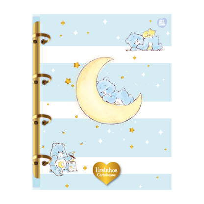 Caderno Colegial Argolado - Animativa - Ursinhos Carinhosos - 160Fls - 179mmx241mm