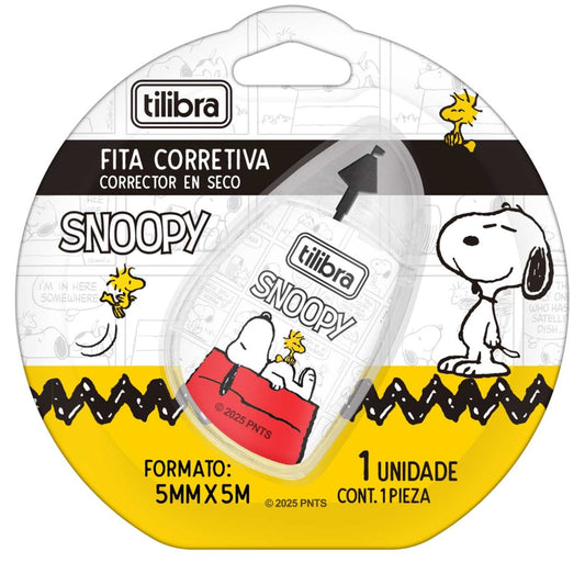 Fita Corretiva - Tilibra - Snoopy - 5mm x 5M