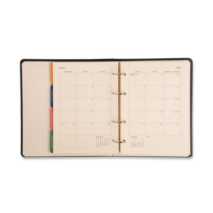 Planner Argolado 2026 - Cícero - Bossa Nova - Semanal Notas A5 - Boemia Caramelo