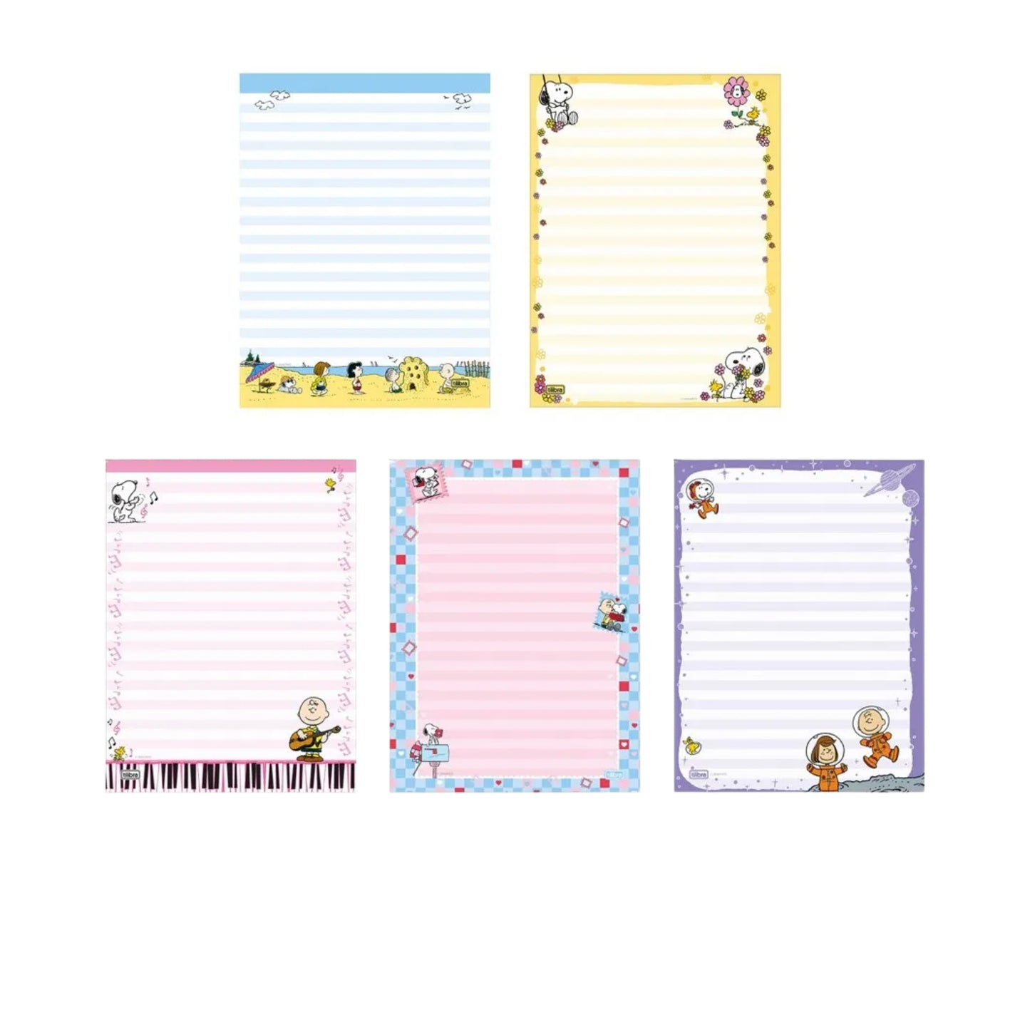 Bloco de Carta - Tilibra - Snoopy - Nova Coleção - 48Fls