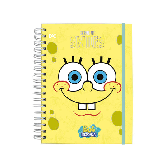 Caderno Smart Universitário - DAC - Bob Esponja c/ 80 Folhas