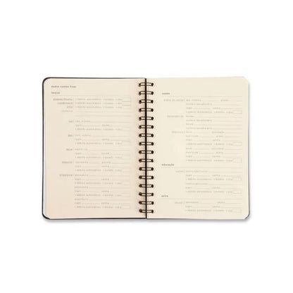 Planner Permanente Wire-o Financeiro - Cícero - 14,8x21cm Trama Teia