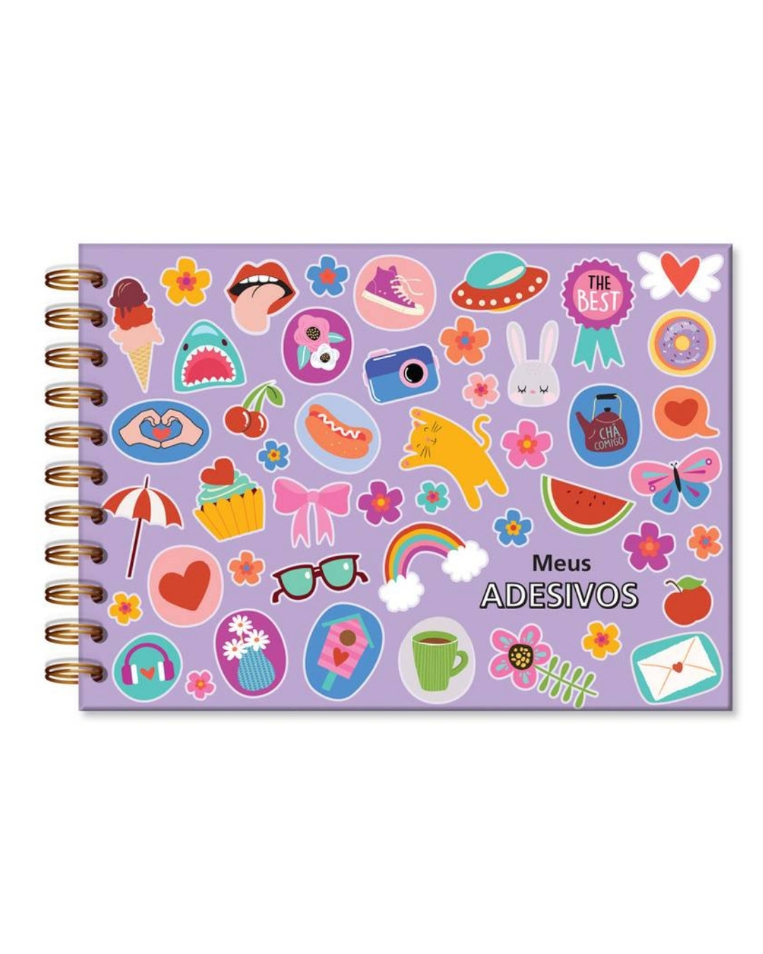 Caderno para Adesivos - Fina Ideia - Vida Feliz