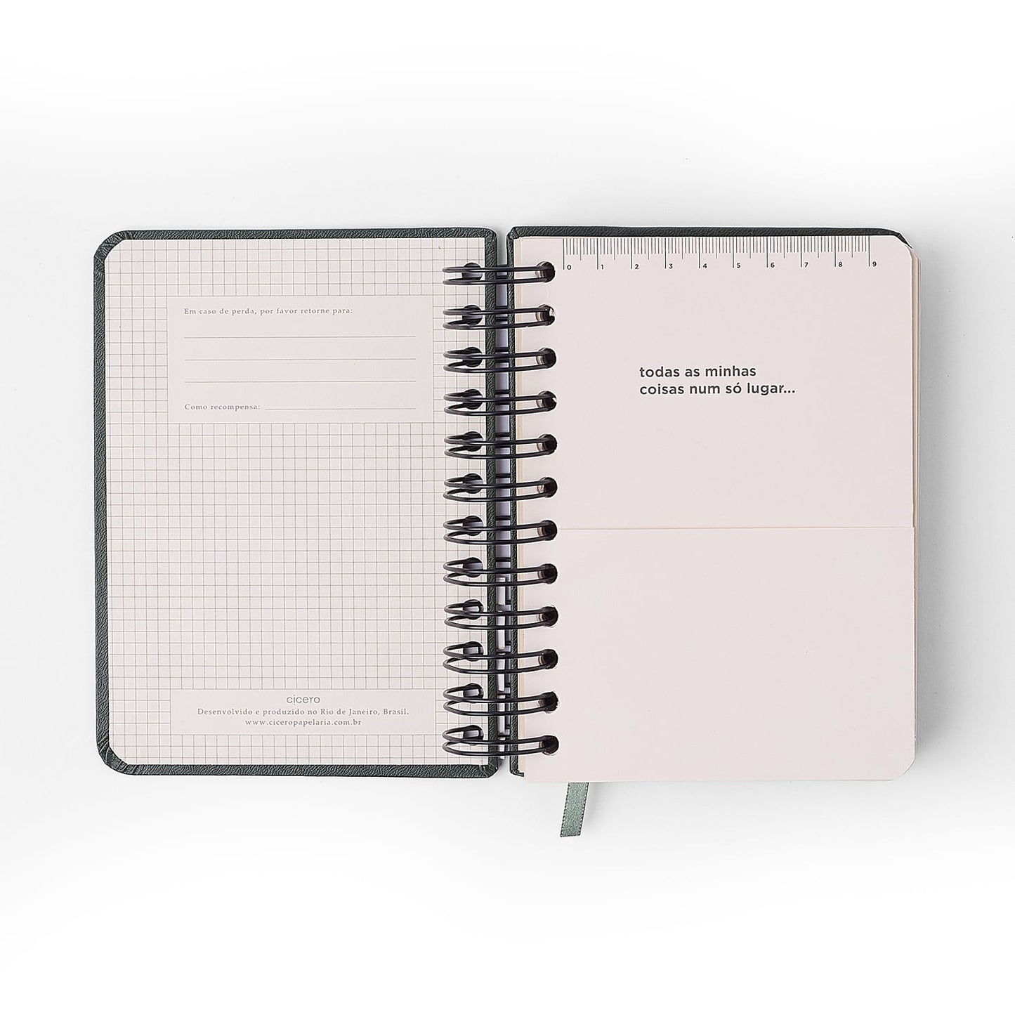 Agenda Planner Wire-o 2027 - Cícero - Melissa Mini Bloomy Chocolate - Diária 11,5x16