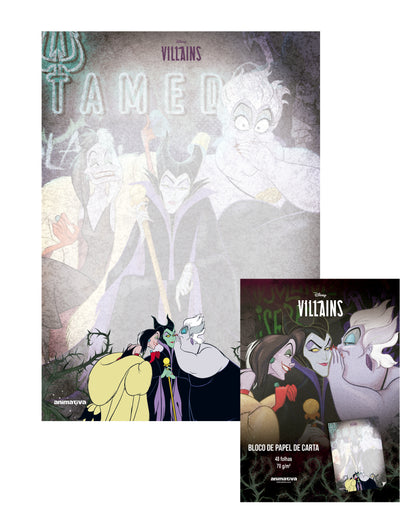 Papel de Carta - Animativa - Vilões - 150mm x 210mm - 48Fls