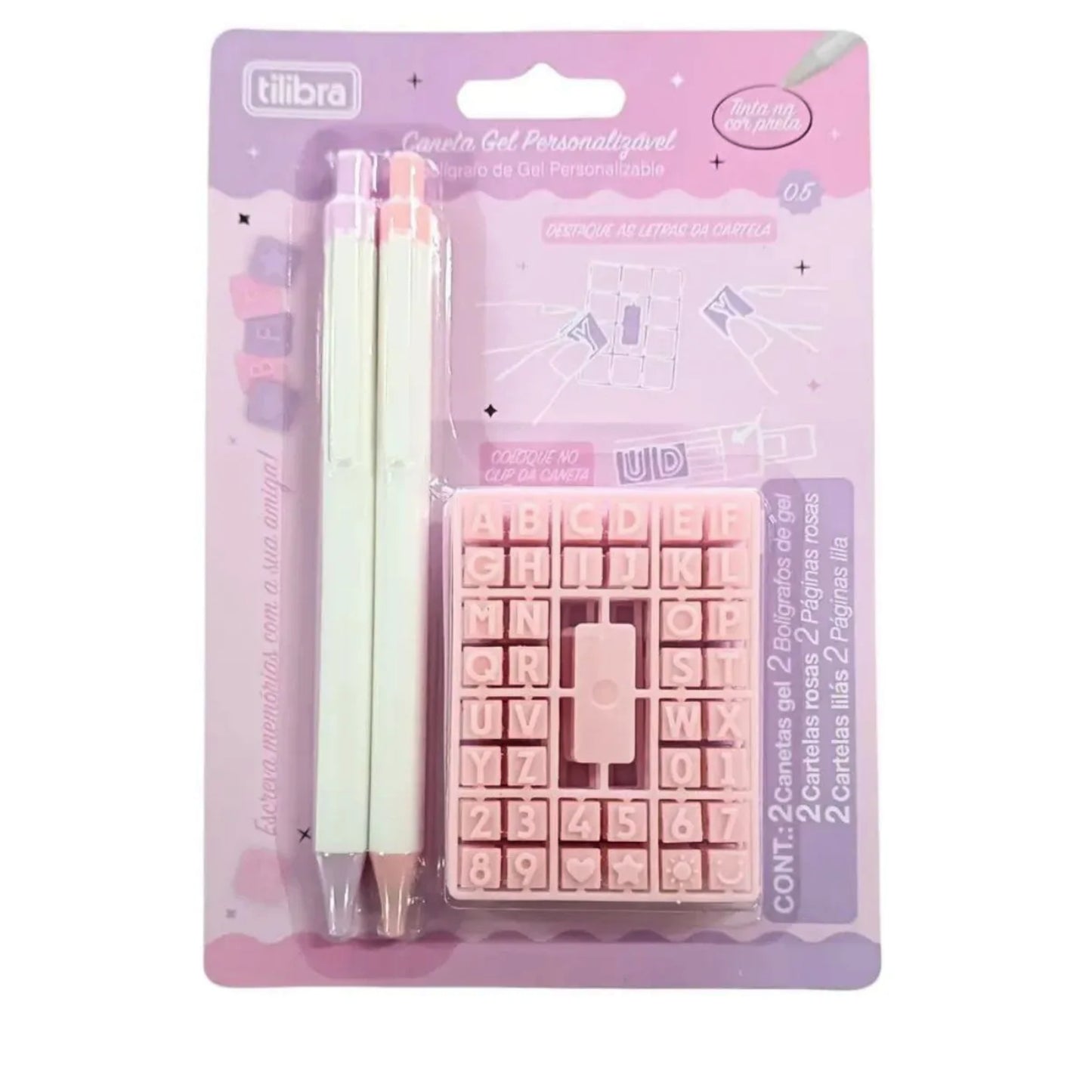 Caneta Gel - Tilibra - Personalizável - 0,5mm
