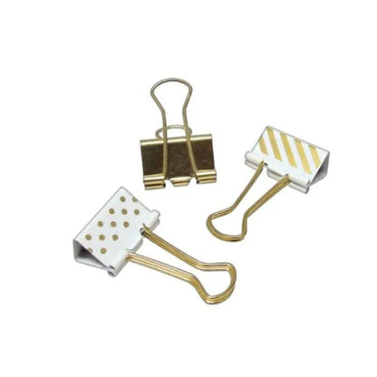 Prendedor para Papel - Tilibra - Dourado - 25mm - 10un