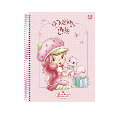 Caderno Colegial Espiral - Animativa - Moranguinho - 179mmx241mm - 160 Fls