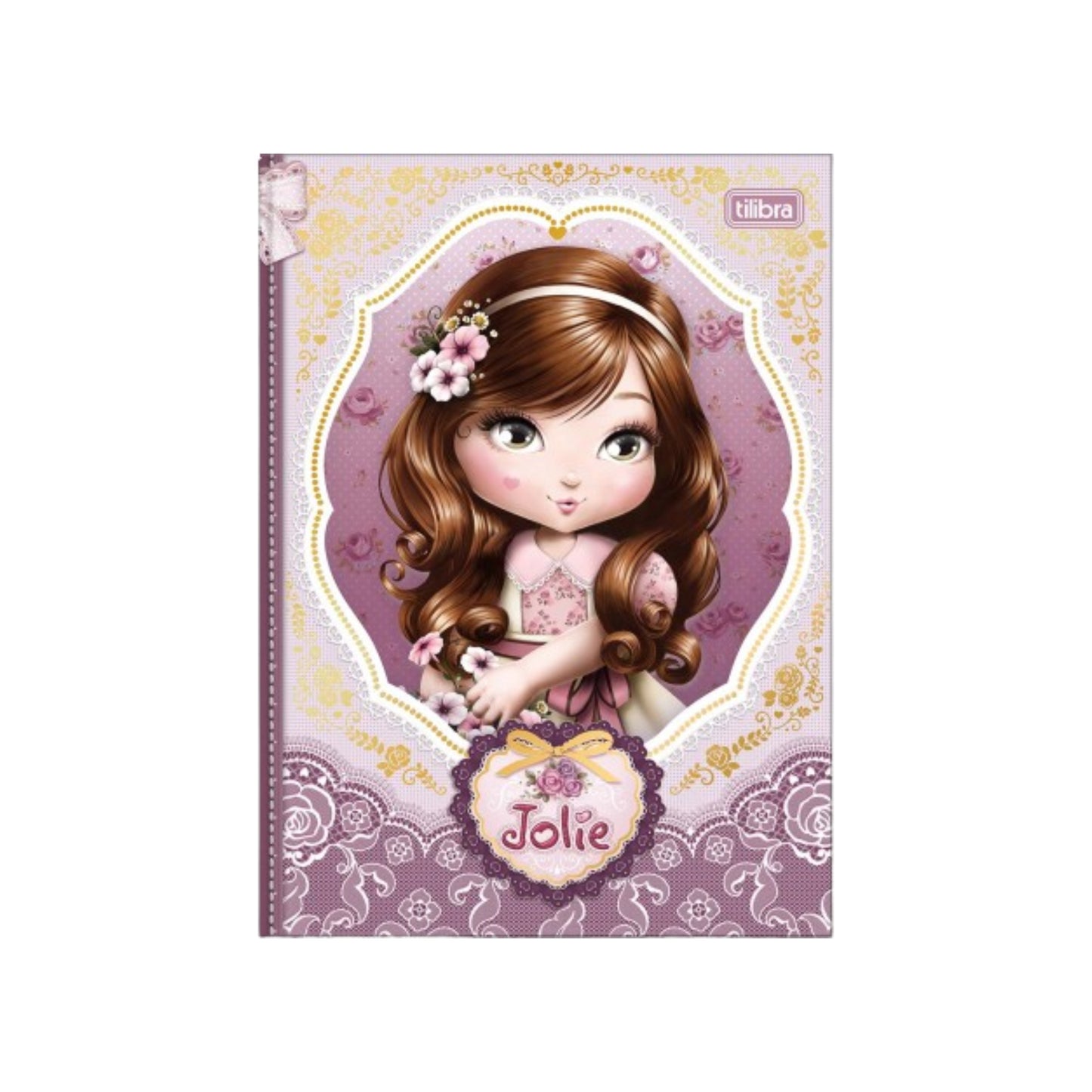 Caderno Colegial - Tilibra - Jolie -  176 mm x 239 mm - Nova Coleção - 160 Fls