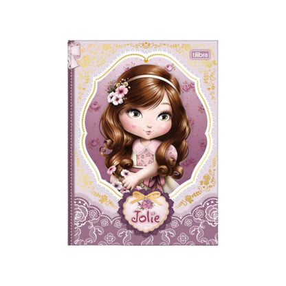 Caderno Colegial - Tilibra - Jolie -  176 mm x 239 mm - Nova Coleção - 160 Fls