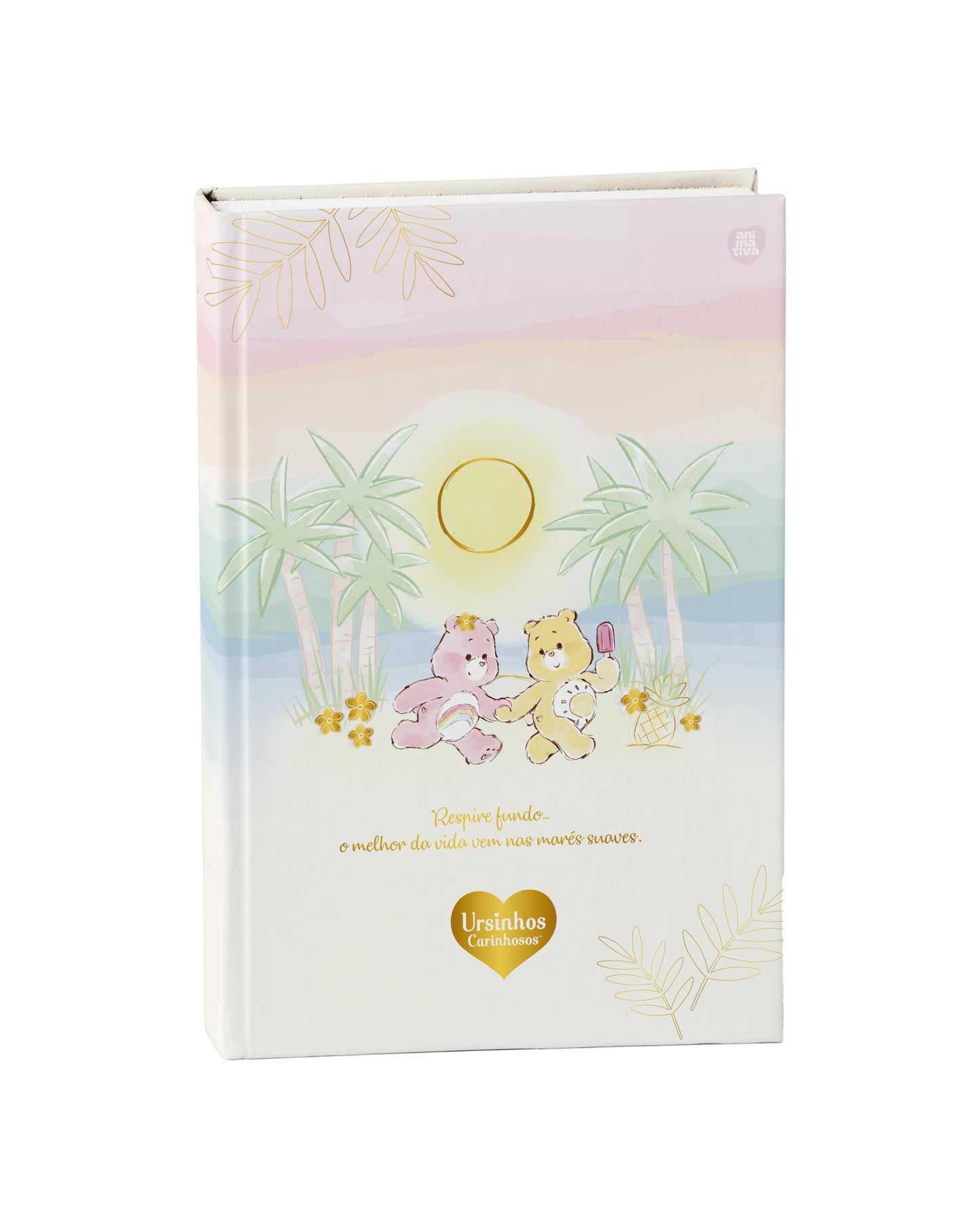 Caderno Colegial - Animativa - Ursinhos Carinhosos - 179mm x 241mm - 160Fls - NOVA COLEÇÃO