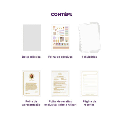 Caderno A5 - Caderno Inteligente - Rose Key by Isabela Akkari