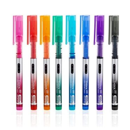 Caneta Roller - Deli - Think - Estojo c/ 8 Cores - 0,5mm