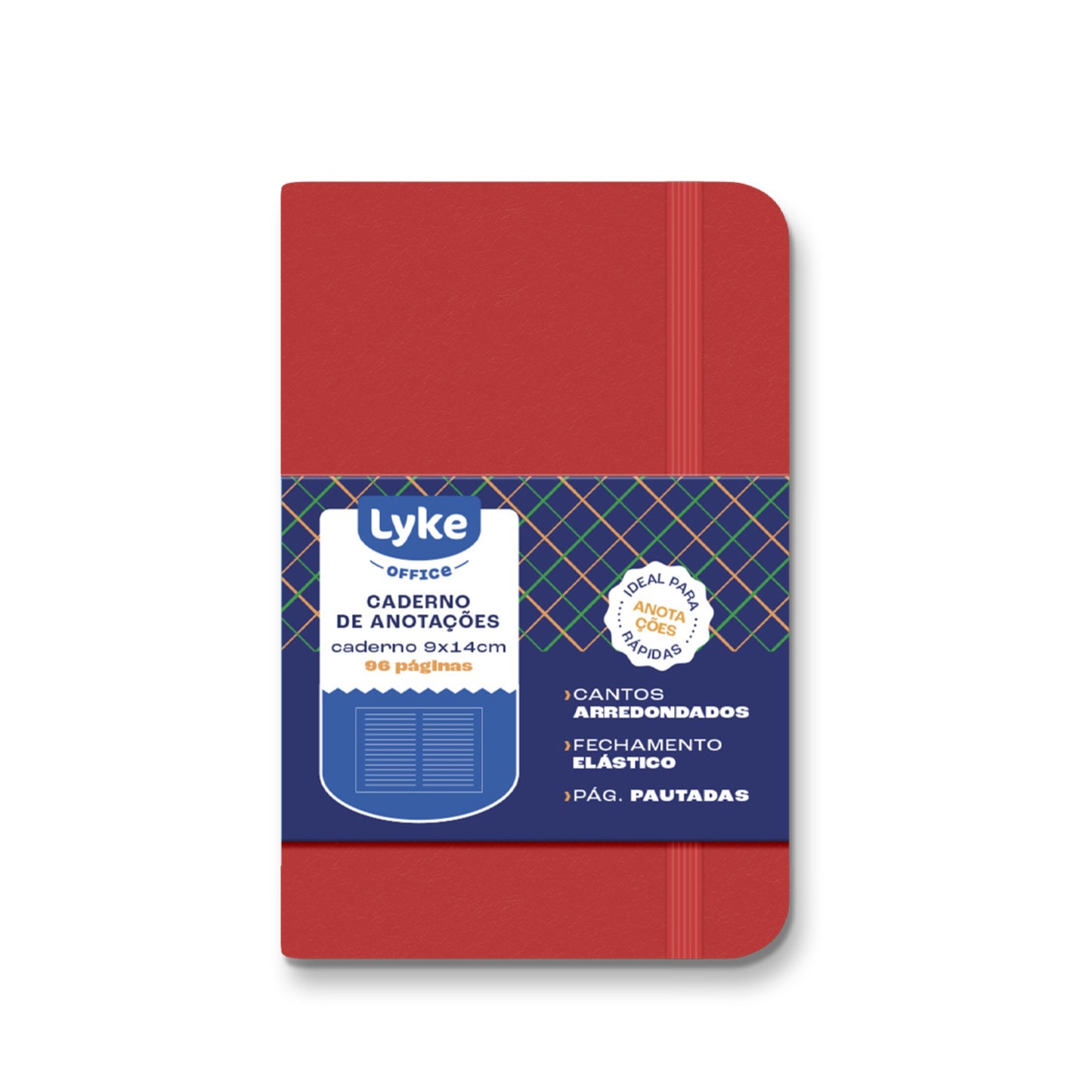 Caderno de Anotações - Lyke - 9 x 14cm - 96 Folhas