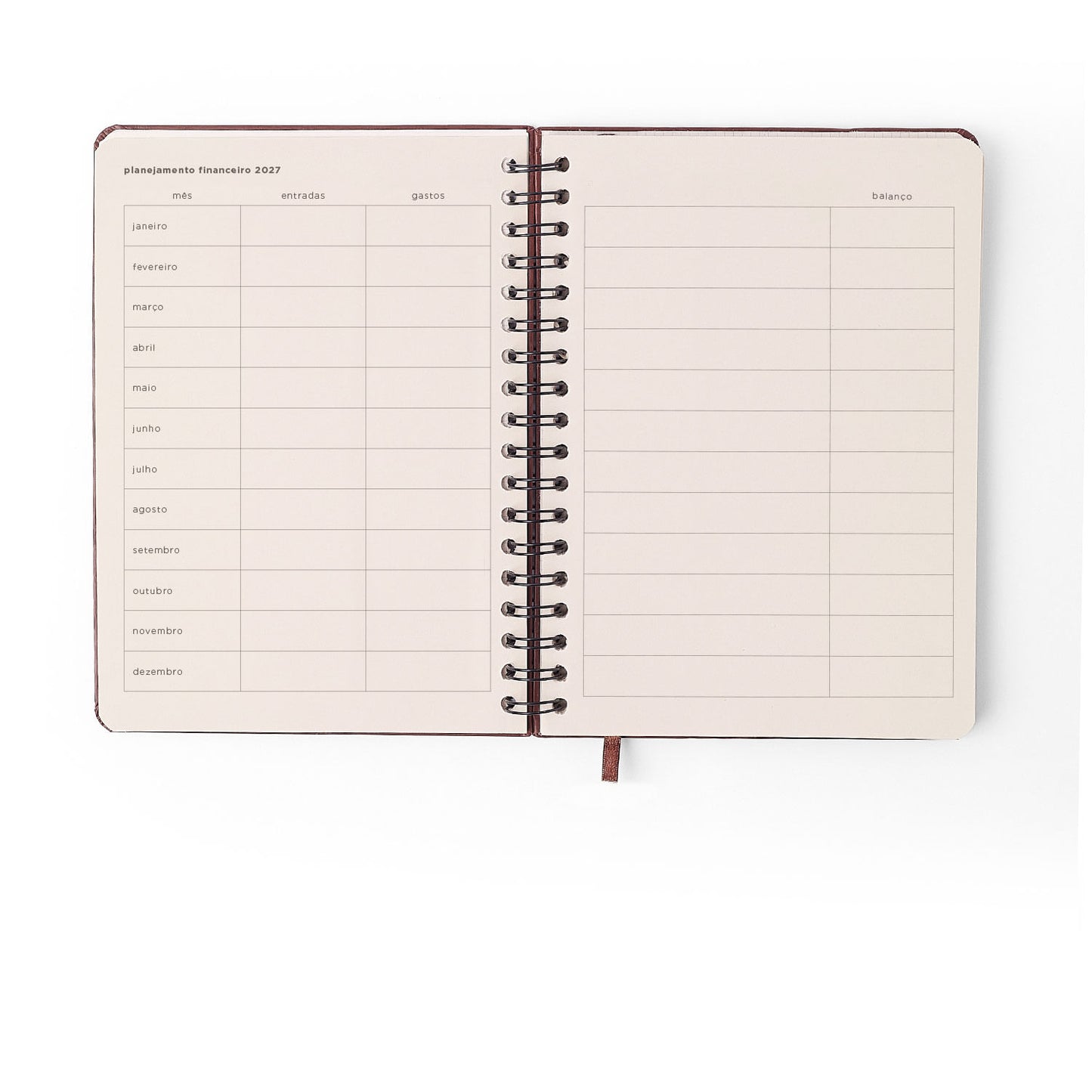Agenda Planner Wire-o 2027 - Cícero - Petit Lambreta - Semanal Planejamento 17,3x24
