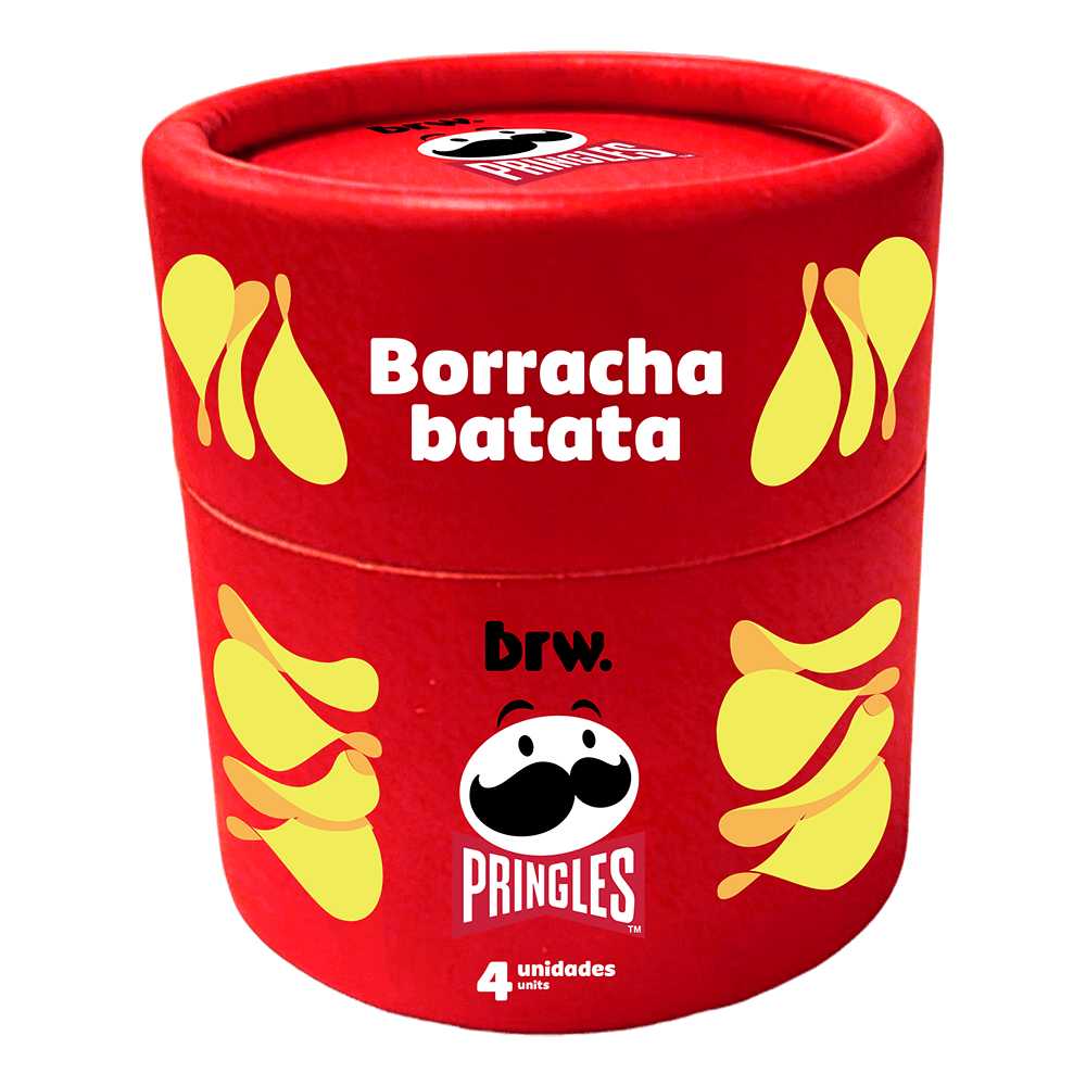 Borracha - BRW - Batata Pringles - Pote c/ 4 - frente