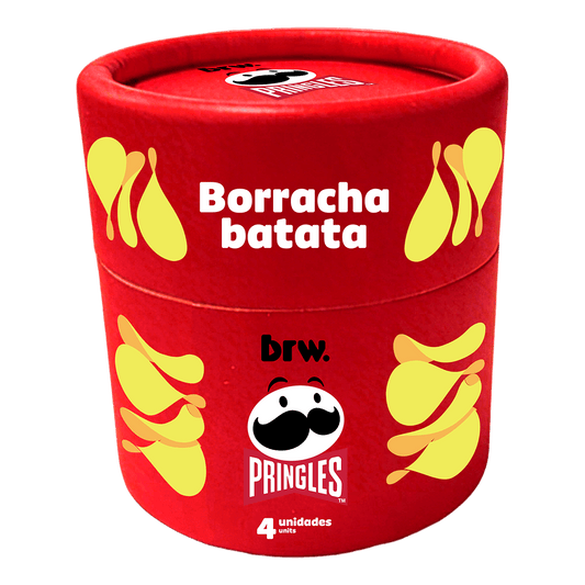 Borracha - BRW - Batata Pringles - Pote c/ 4 - frente
