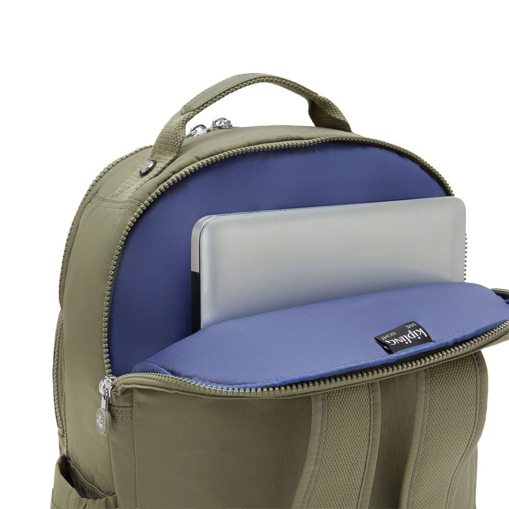 Mochila - Kipling - Seoul Lap - Almost Sage