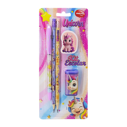 Kit Escolar Molin Unicorn