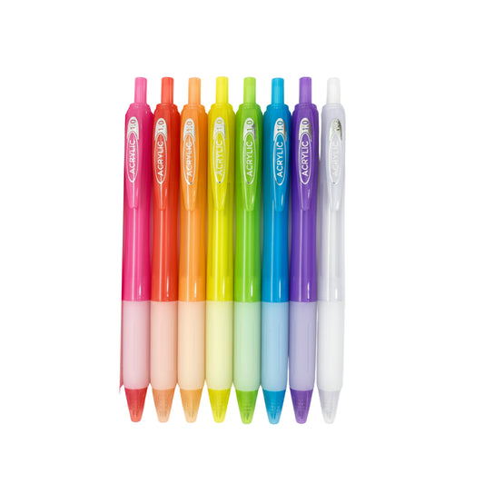 Caneta Acrilica - Retrátil - Cores Neon - 1.0mm