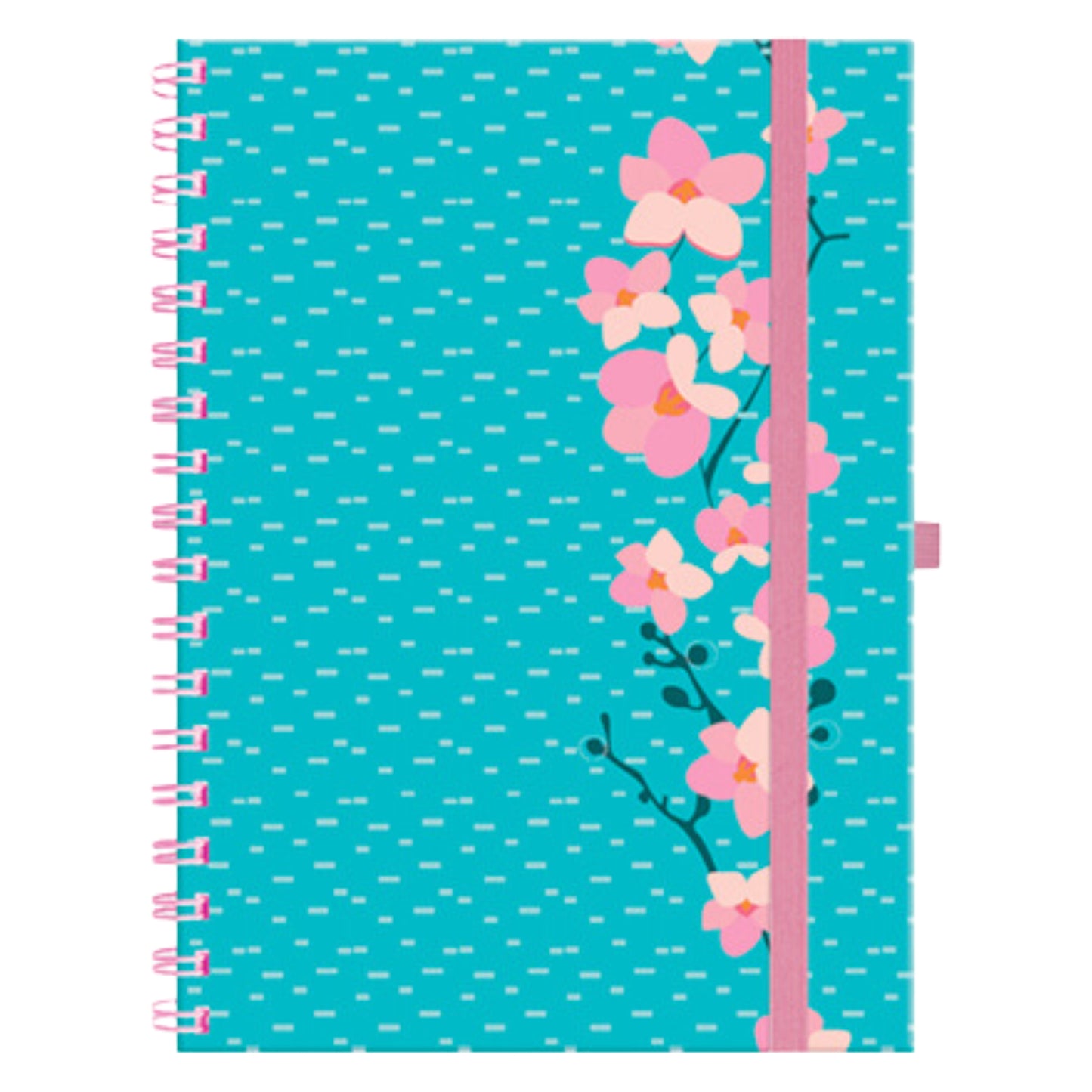 Caderno Colegial Argolado - Molin - Sakura - Capa Dura - 80 Folhas