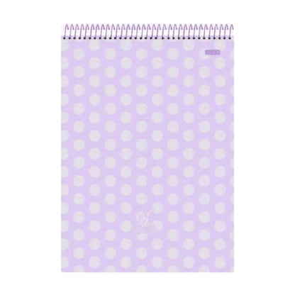 Caderno Vertical - Animativa - Lavender - 80 Folhas