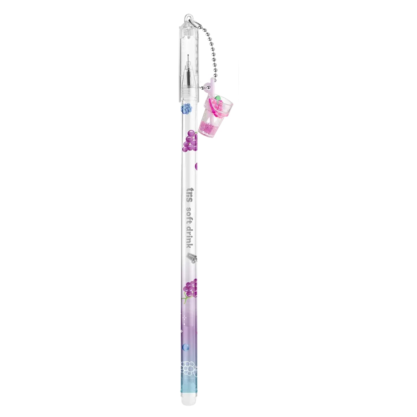 Caneta Gel - Tris - Soft Drink - 0,7mm - c/ Pingente