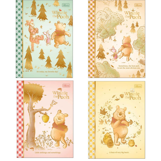 Caderno Colegial - Tilibra - Ursinho Pooh - Brochura - 80 Folhas