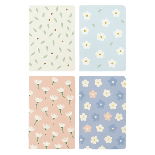 Caderno Grampeado - Estampas Florais - 130mm x 200mm - 32 Fls