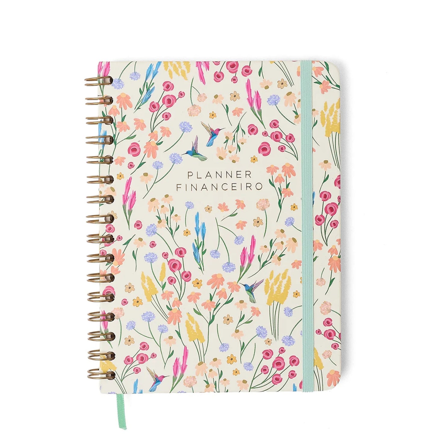 Planner Permanente Wire-O - Cicero - Quintal Literário - Financeiro A5 - Dia - frente