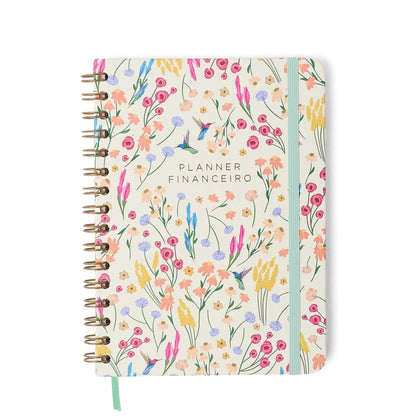 Planner Permanente Wire-O - Cicero - Quintal Literário - Financeiro A5 - Dia - frente