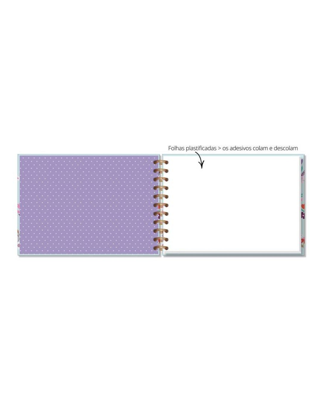 Caderno para Adesivos - Fina Ideia - Borboletas no Jardim