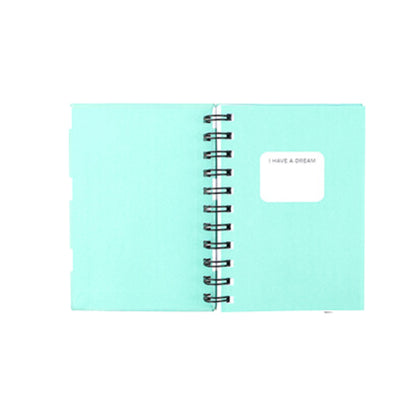 Caderno A6 Argolado - Molin - Green Dots - Capa Dura - 80 Folhas