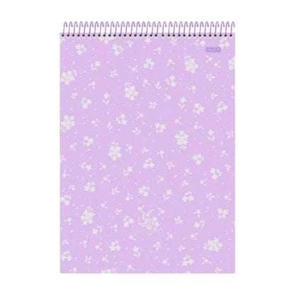 Caderno Vertical - Animativa - Lavender - 80 Folhas