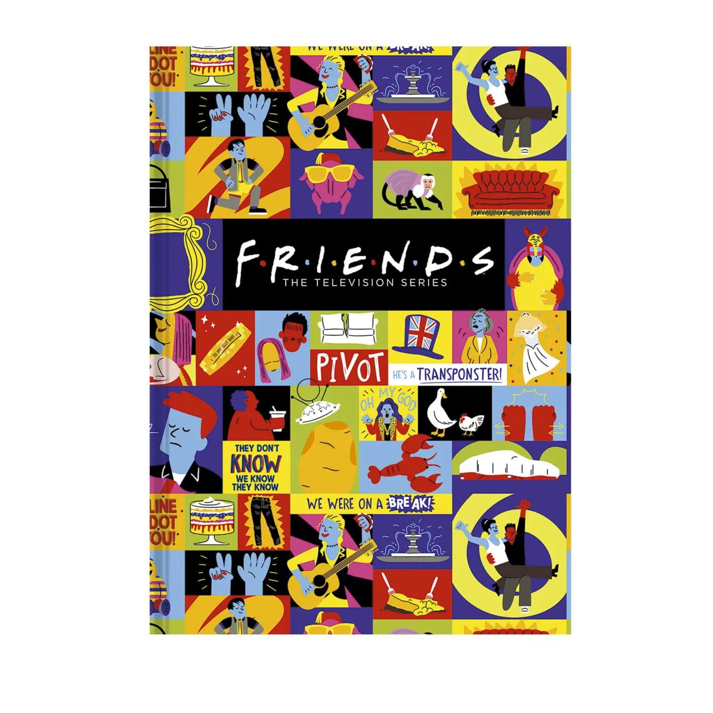 Caderno Colegial - Animativa - Friends - Brochura - Capa Dura - 160 Folhas