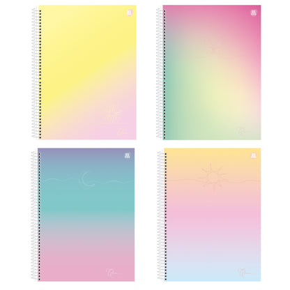 Caderno Espiral - Animativa - Clean - 80 Folhas - Capa Dura