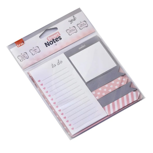Bloco Adesivo - BRW - Smart Notes - S2 - Blocos + Flags