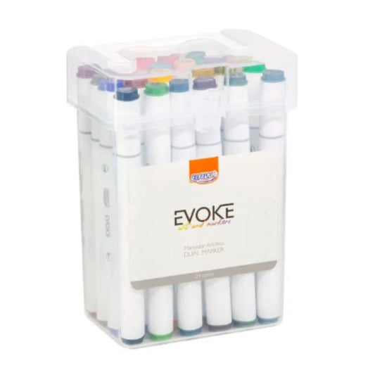 Marcador Artístico - BRW - Evoke Dual Marker - 24 cores