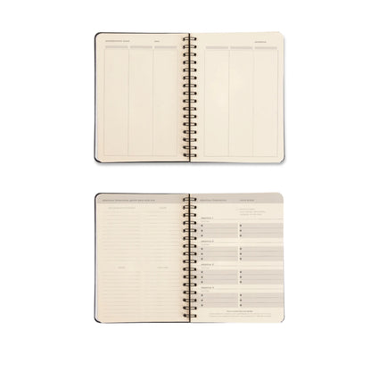 Planner Permanente Wire-O - Cicero - Quintal Literário - Financeiro A5 - Dia - lateral