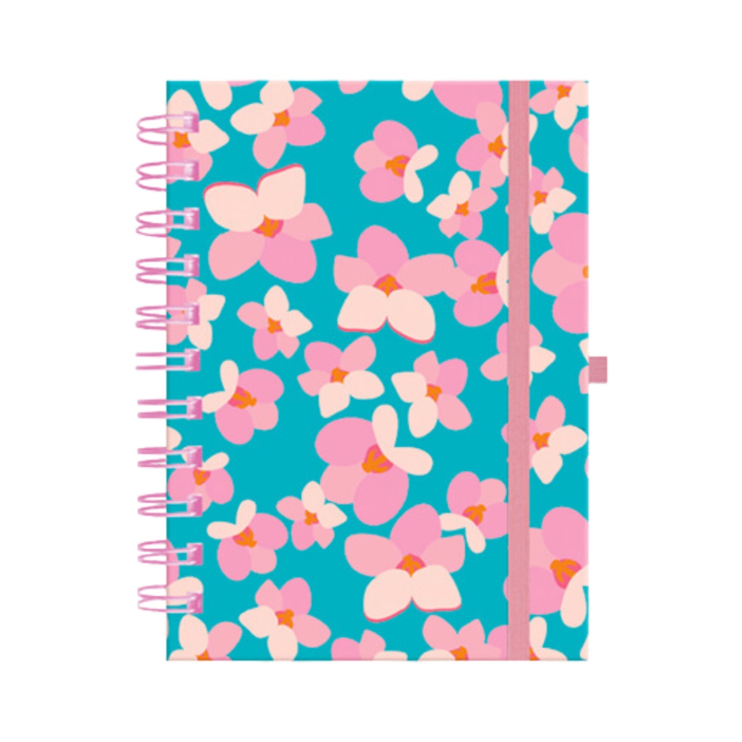 Caderno A6 Argolado - Molin - Flowers - Capa Dura - 80 Folhas