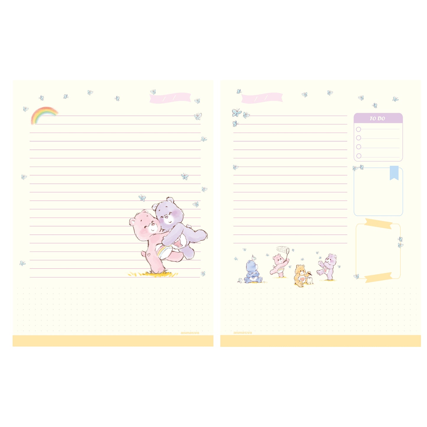 Caderno Colegial - Animativa - Ursinhos Carinhosos - 160Fls - 180x250mm