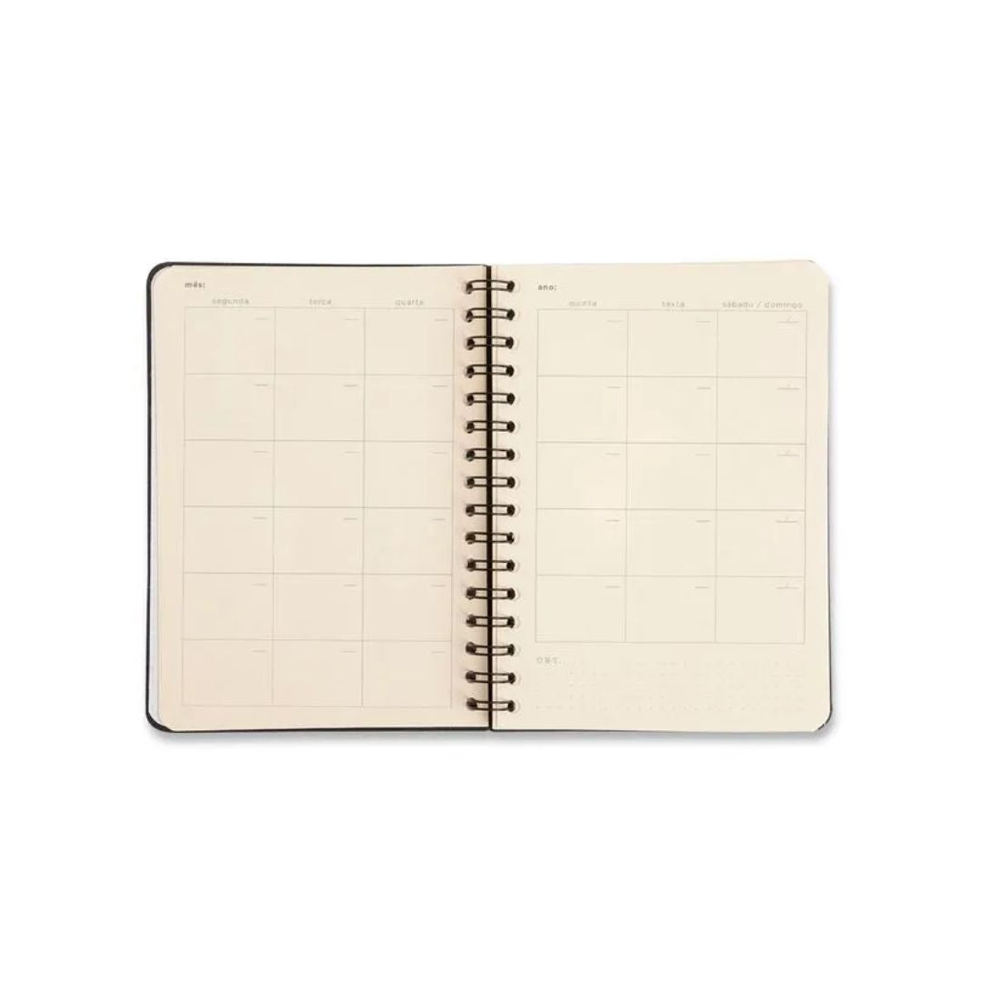 Planner Permanente Wire-o Financeiro - Cícero - 14,8x21cm Trama Teia