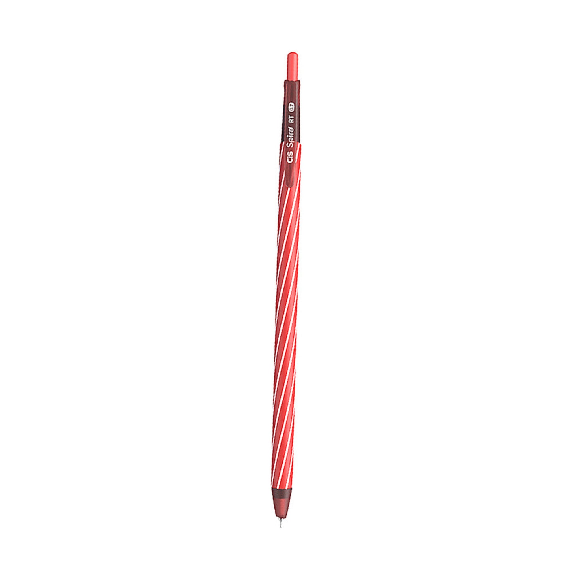 Caneta Esferográfica - CIS - Spiro Retrátil - 0,7mm - em uso
