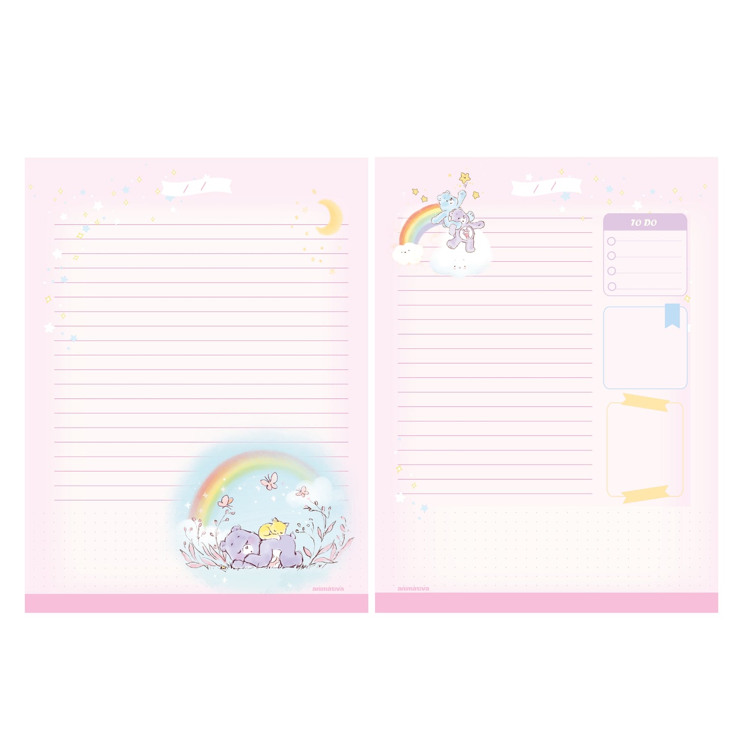 Caderno Colegial - Animativa - Ursinhos Carinhosos - 160Fls - 180x250mm